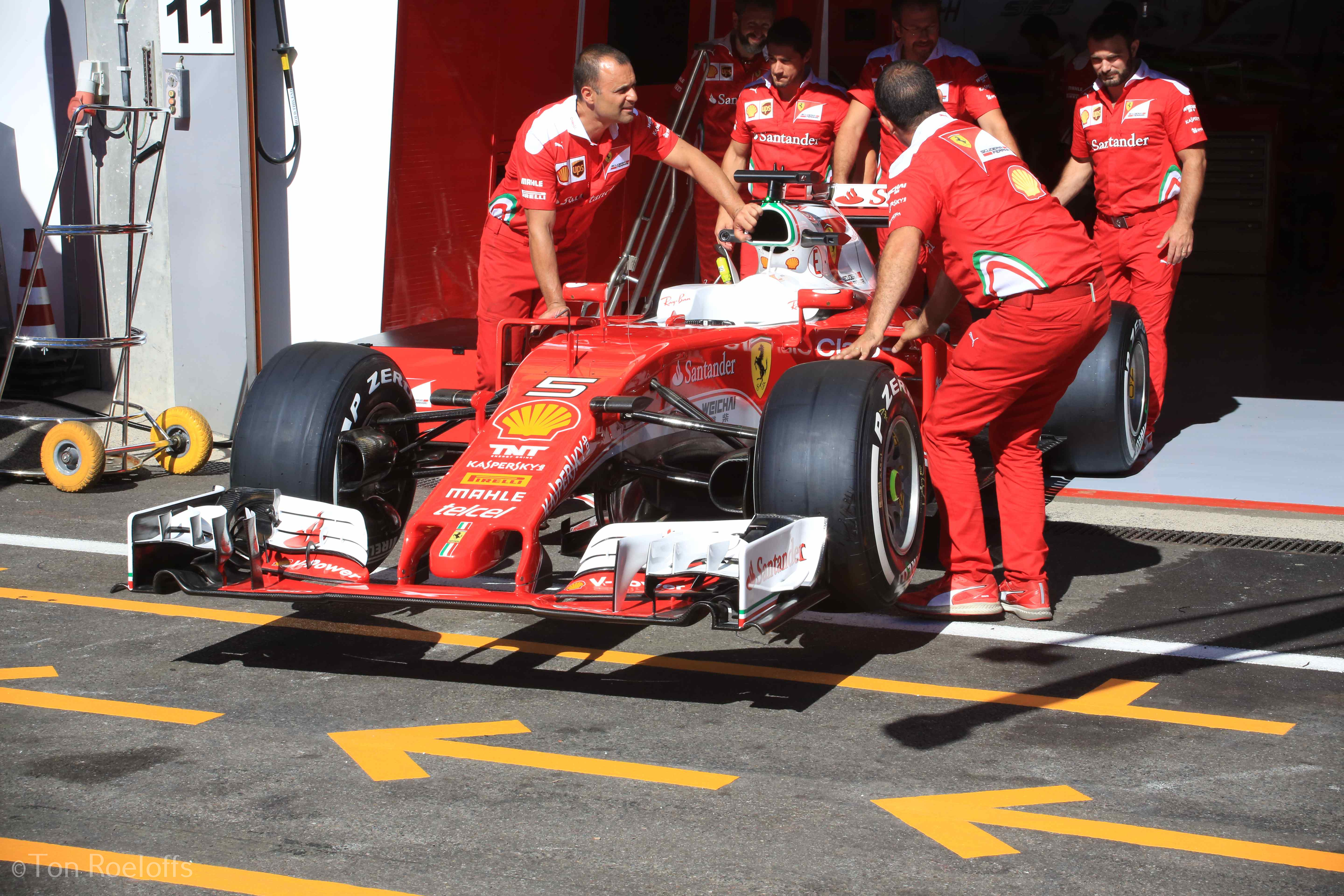 Verstappen pitbox